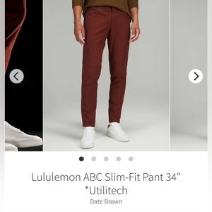 Lululemon ABC Slim-Fit Pant 34"
*Utilitech